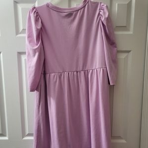 Pink plus size ruffled dress